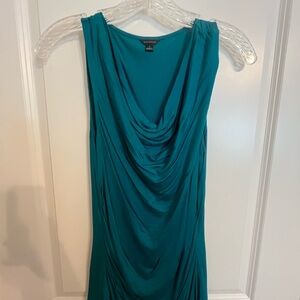Ann Taylor Elegant Teal Draped top